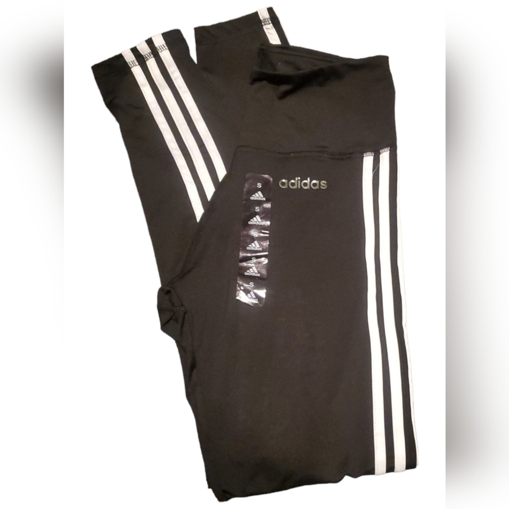Adidas Climatlite Hi Rise Leggings | Size SMALL | 3 STRIPES